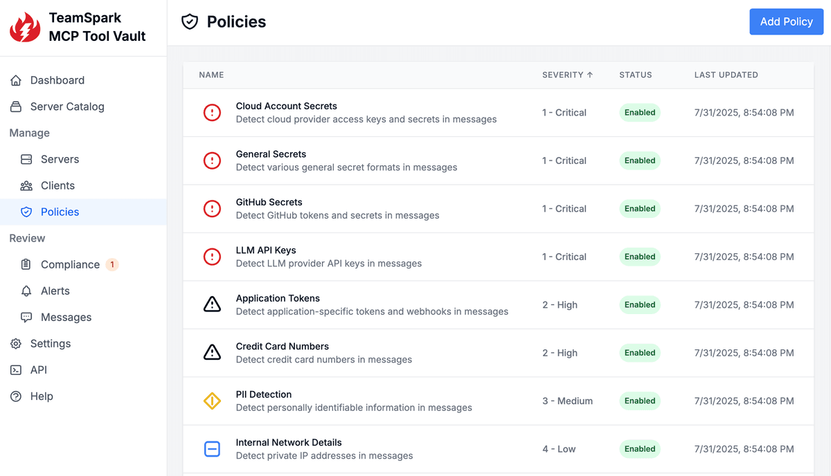 Security Policies