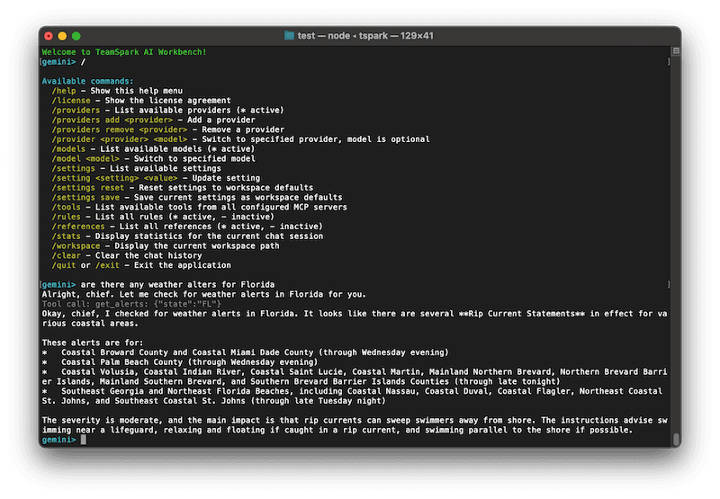 CLI Mode Screenshot